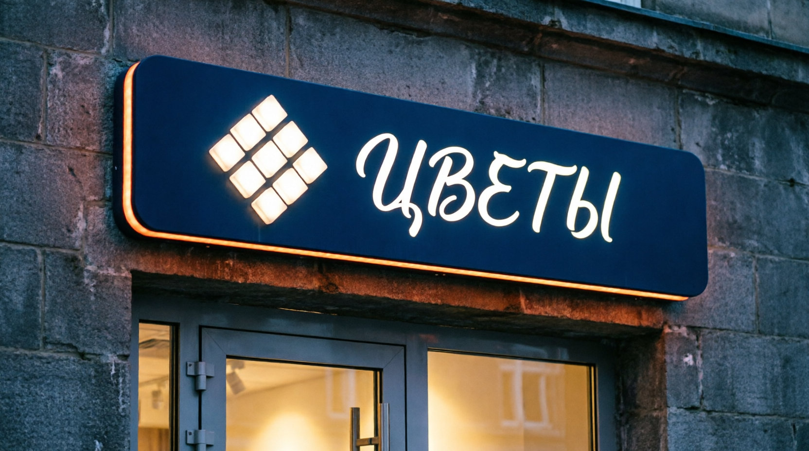 Пример выполненной рекламной конструкции